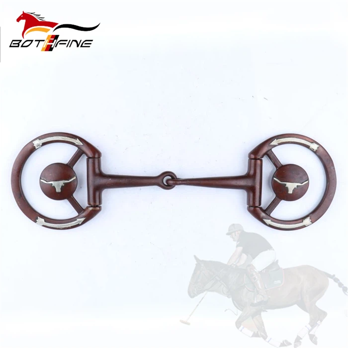 Carbon Steel Antiqued Snaffle Western Bit